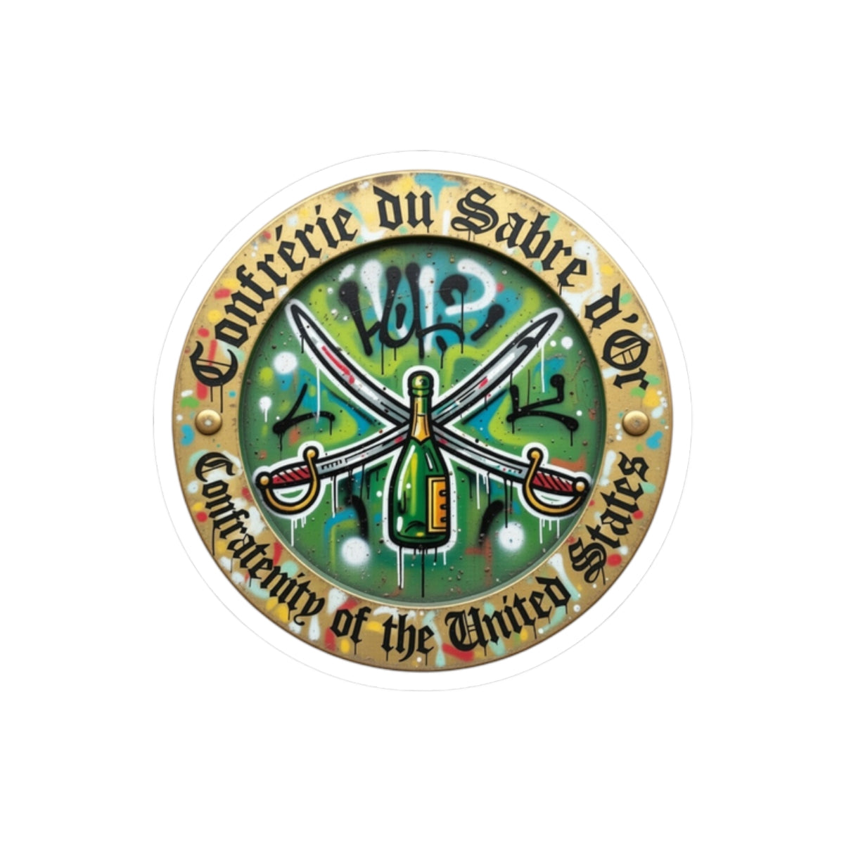 Graffiti Confrerie du Sabre d'Or Vinyl Sticker