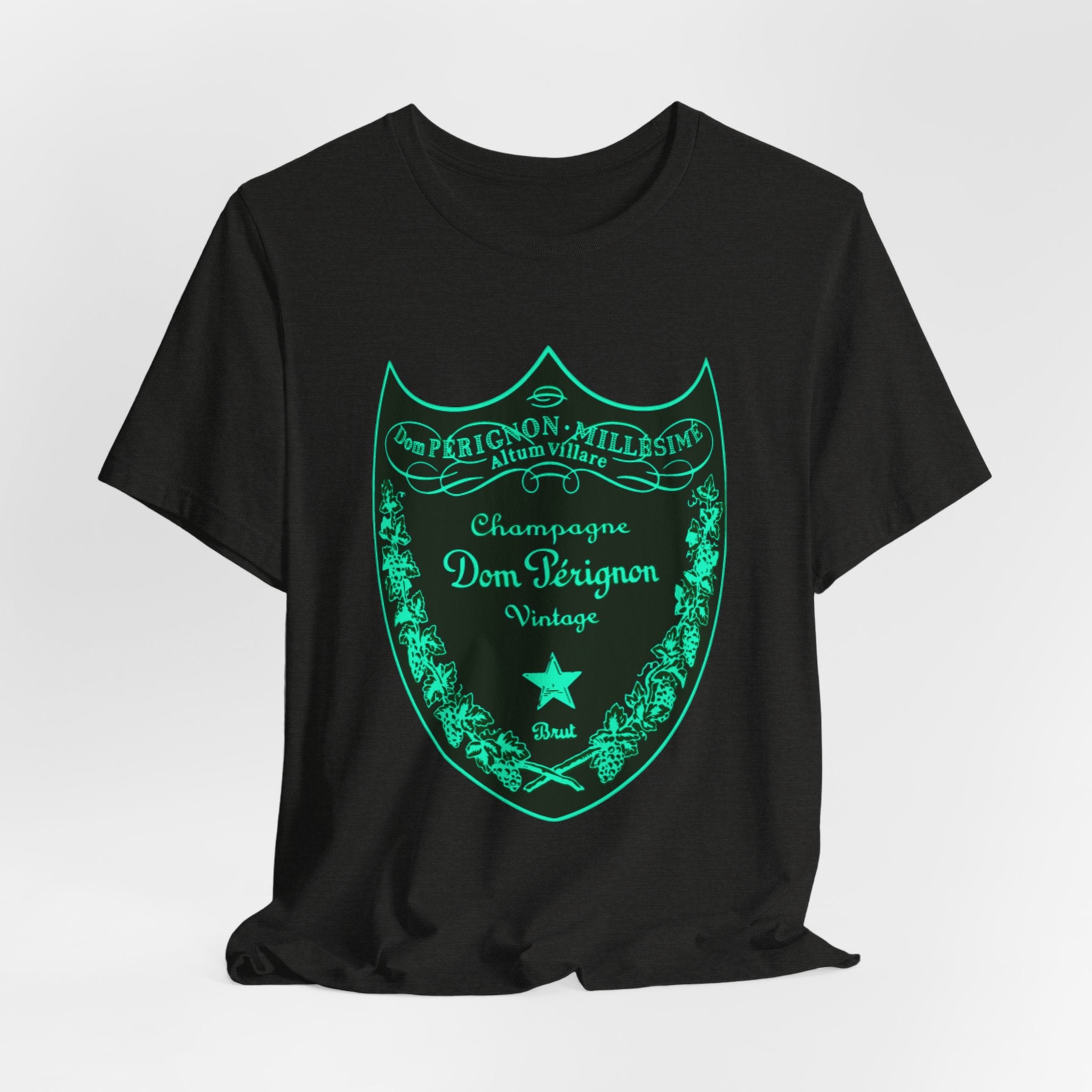 Neon Dom Pérignon Champagne Label  T-Shirt