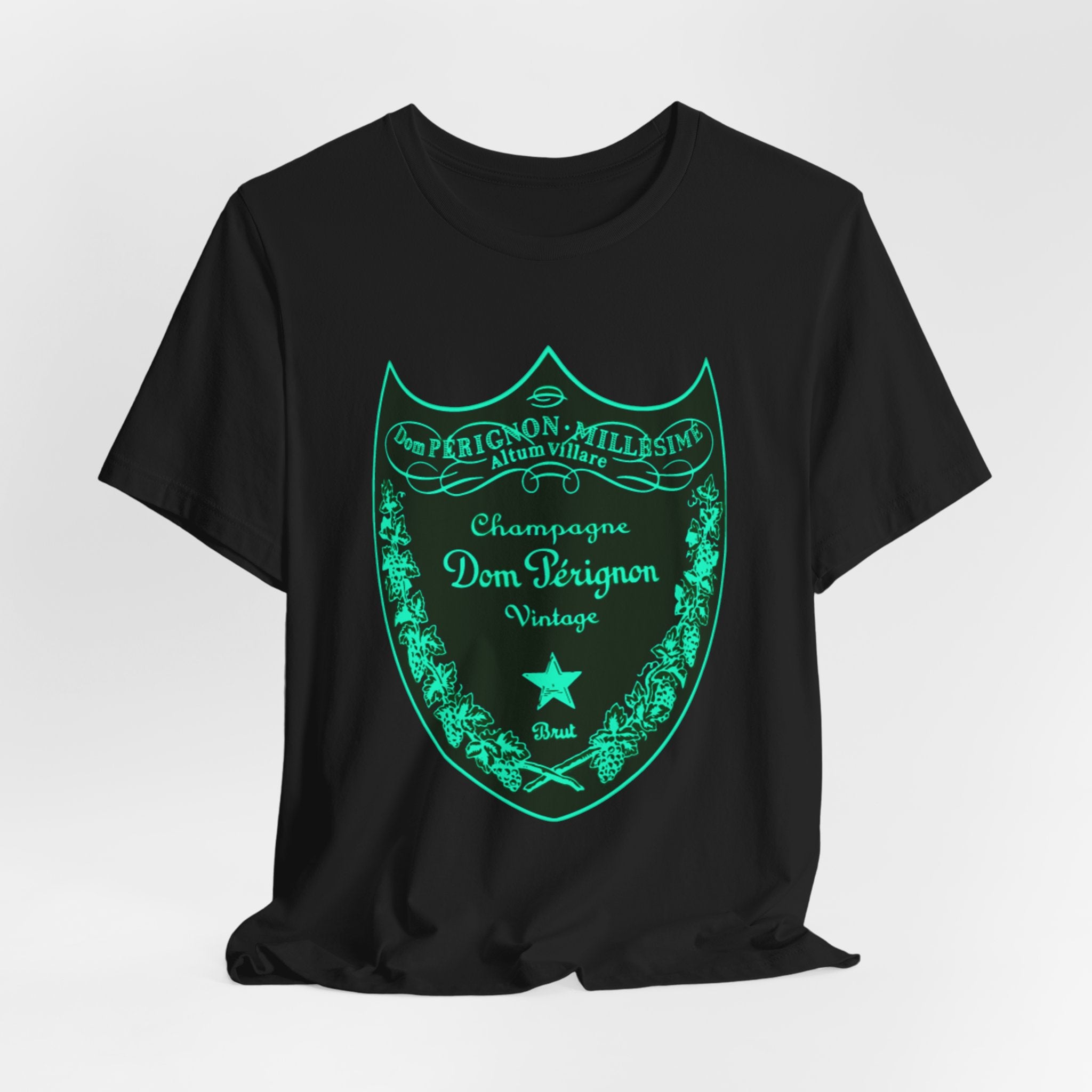 Neon Dom Pérignon Champagne Label  T-Shirt
