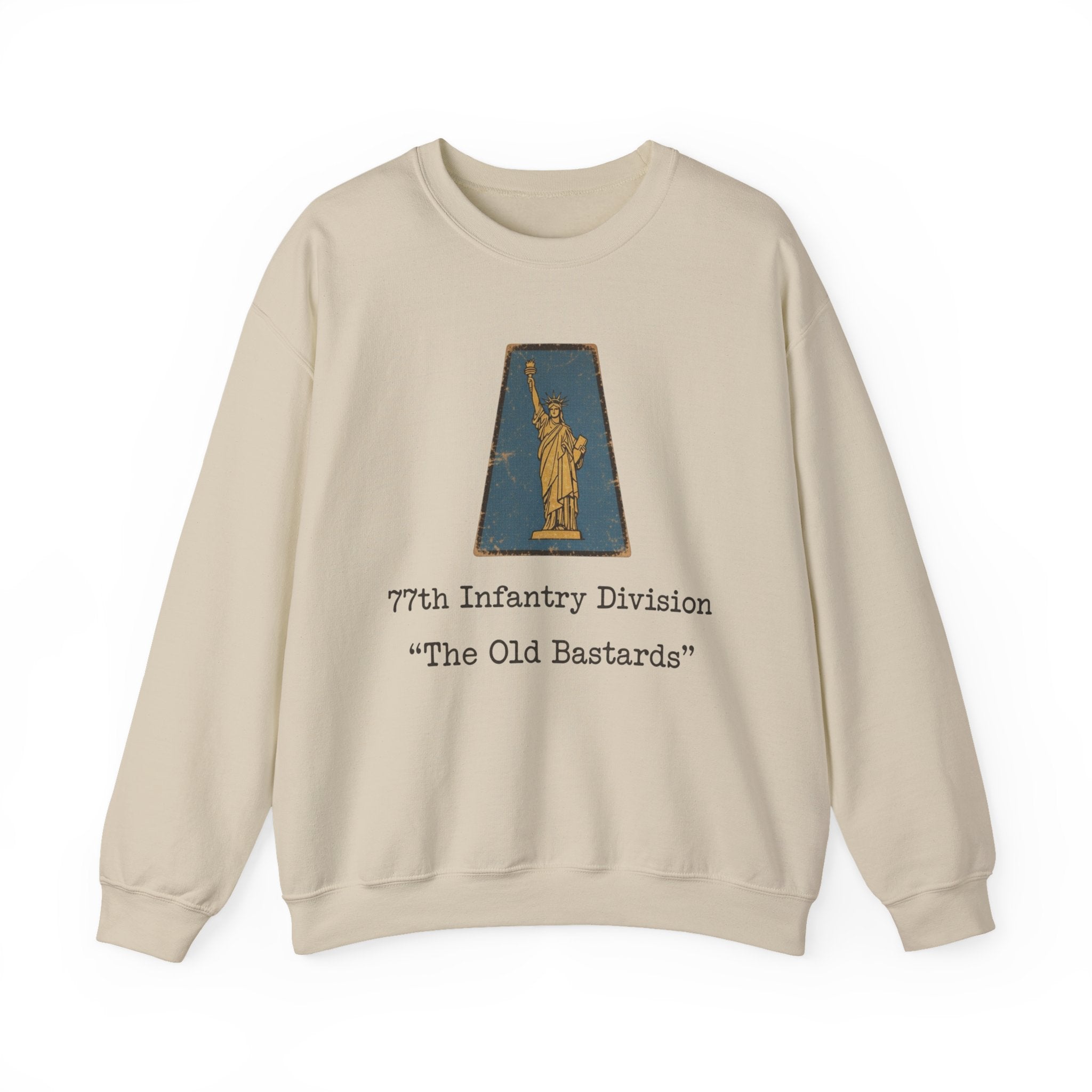 WW2 WWII 77th Infantry Division emblem Sweatshirt | The Old Bastards military crewneck