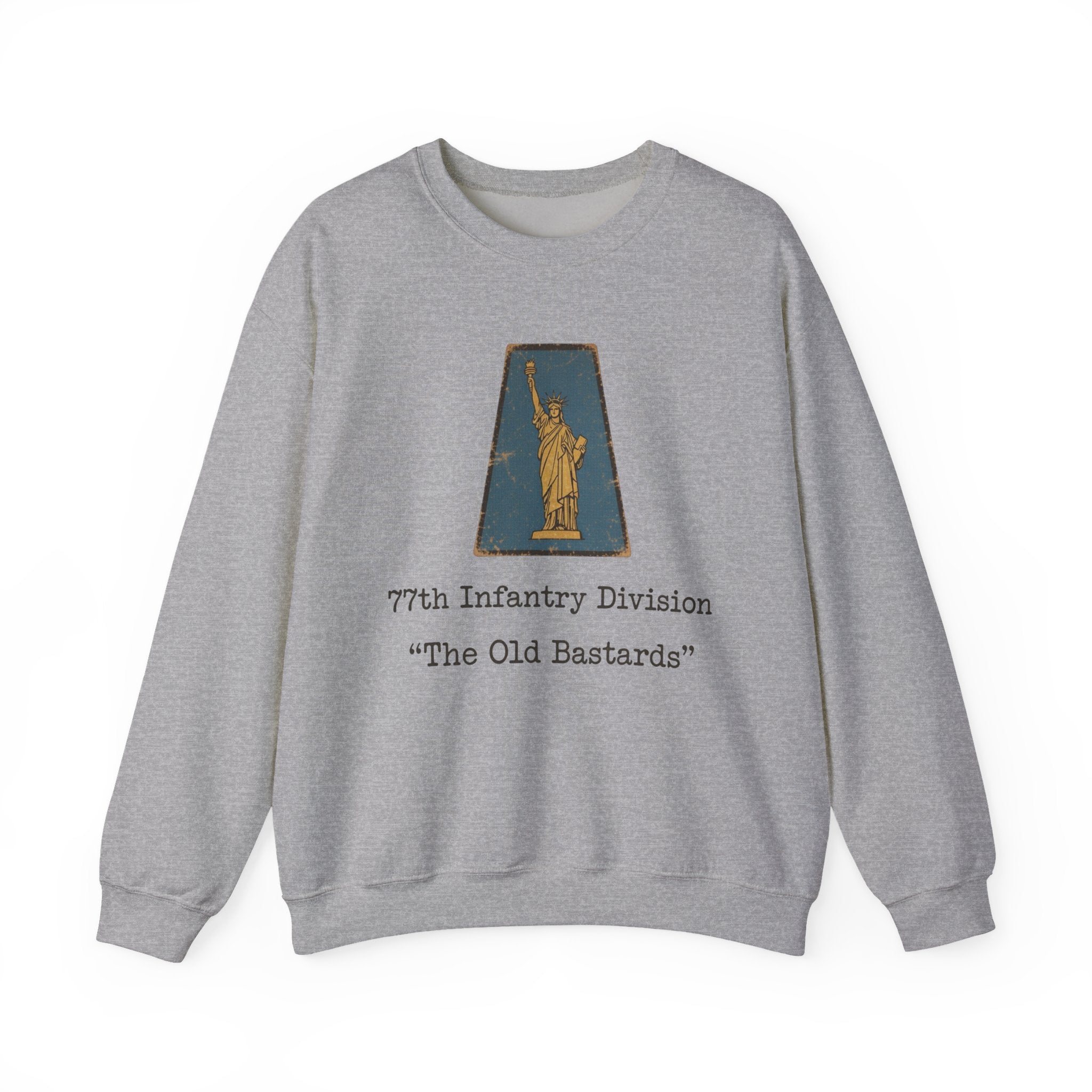 WW2 WWII 77th Infantry Division emblem Sweatshirt | The Old Bastards military crewneck