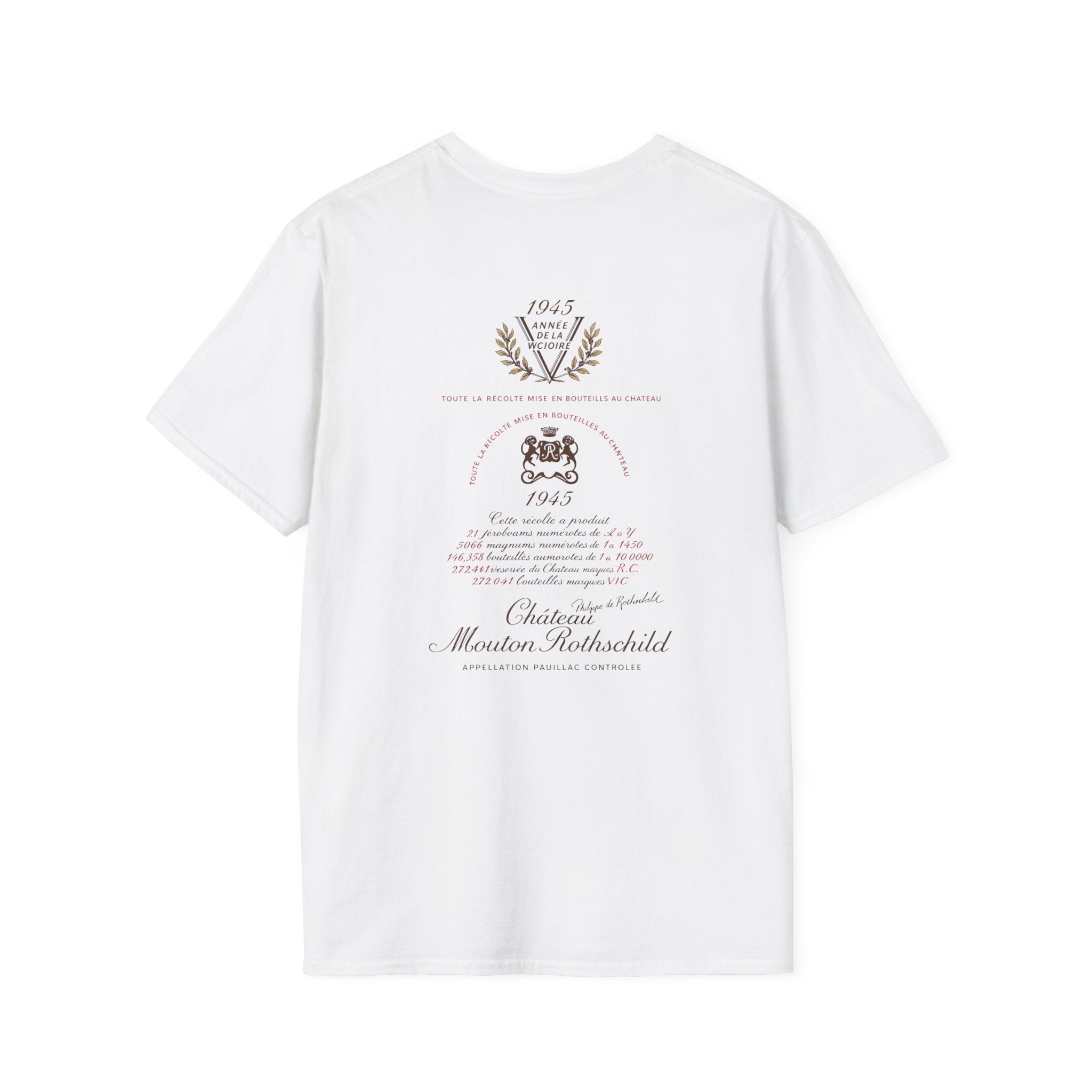 Historic 1945 Chateau Mouton - Rothschild Label T-Shirt