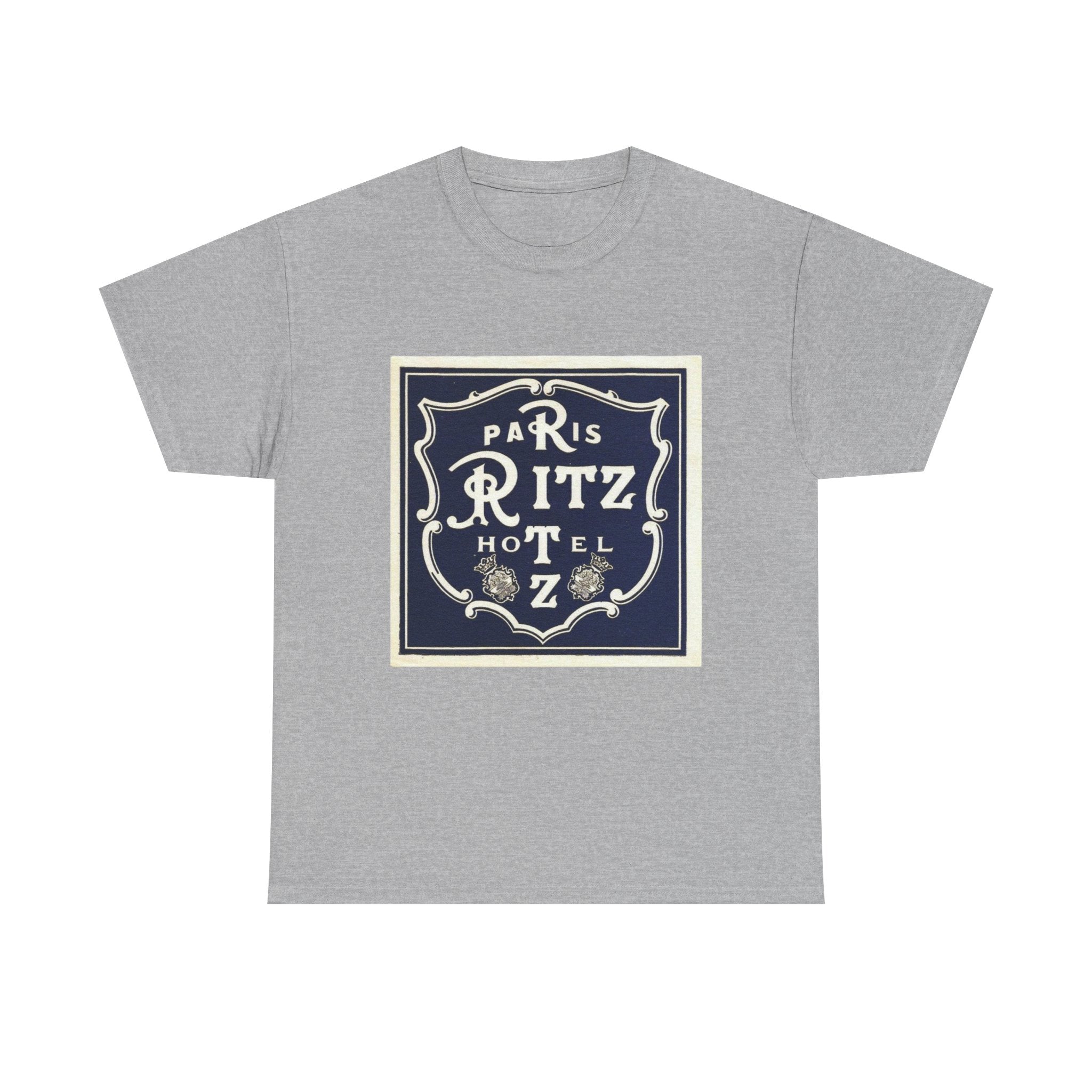 Paris Ritz Hotel Logo T-shirt, Vintage French Travel