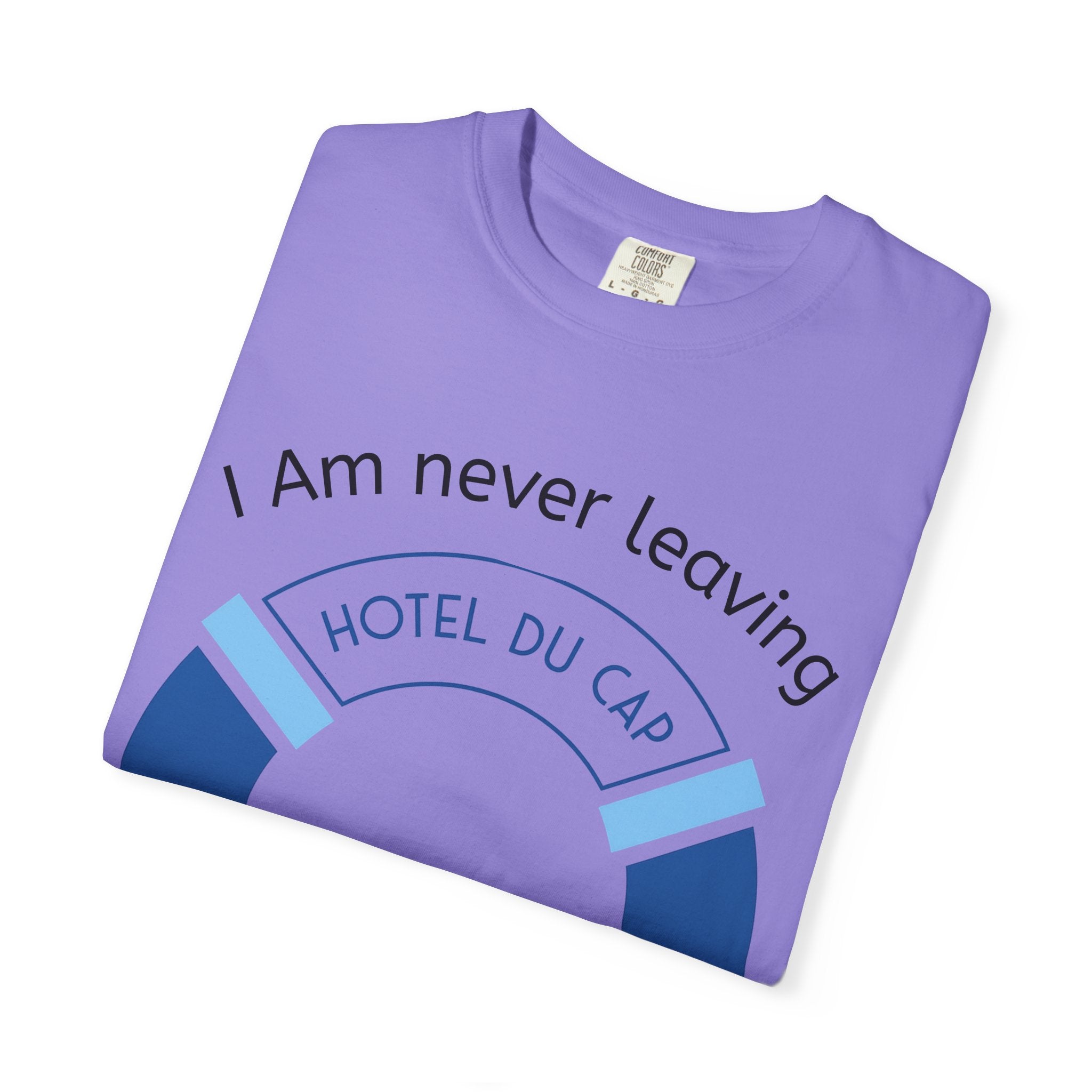 I Am Never Leaving life preserver T-shirt | Hotel Du Cap Eden-Roc beach