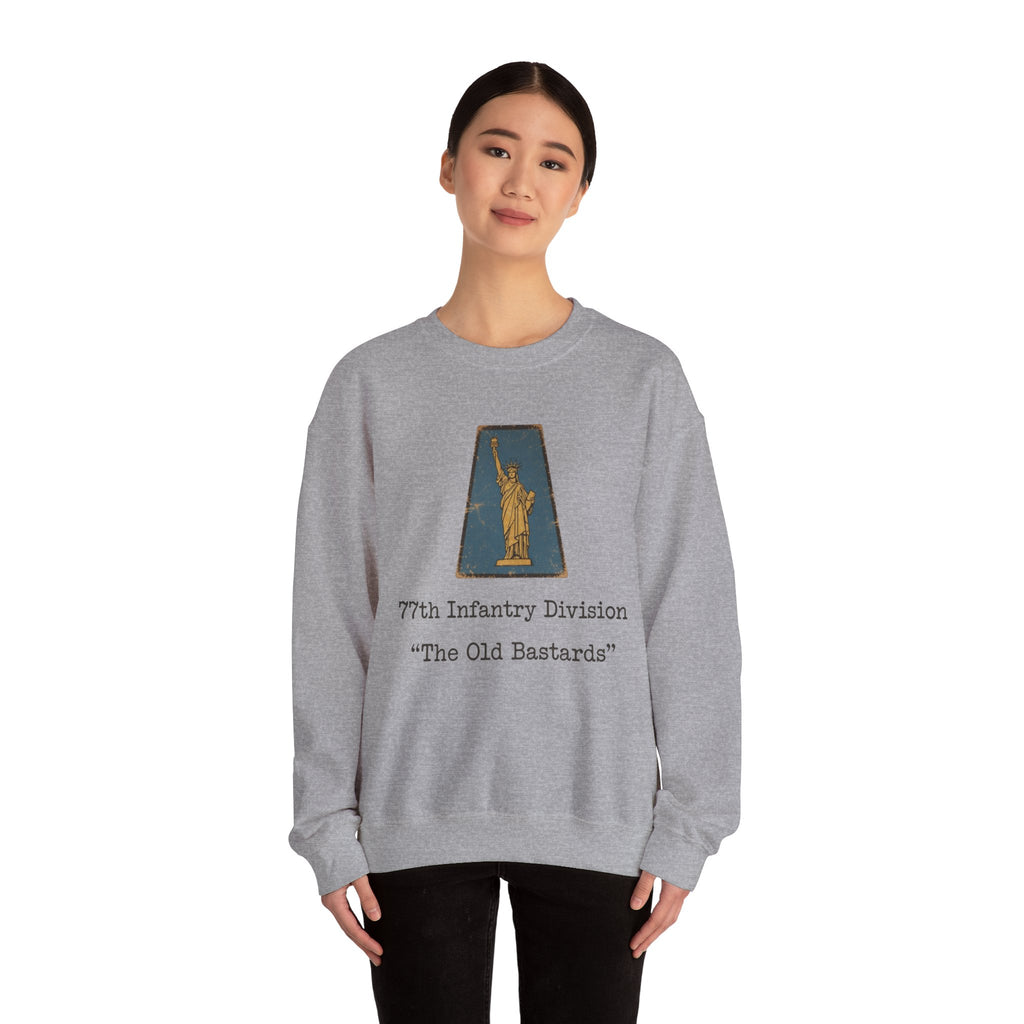 WW2 WWII 77th Infantry Division emblem Sweatshirt | The Old Bastards military crewneck