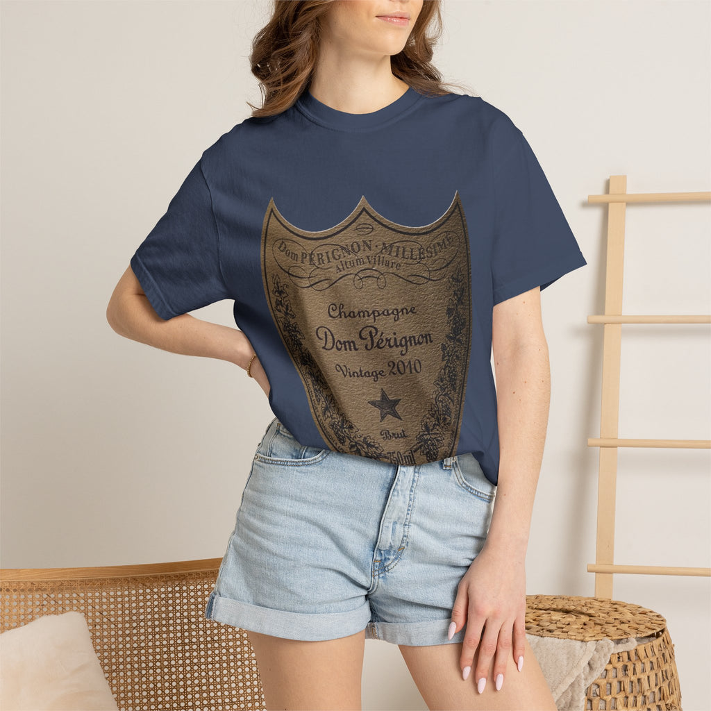 Vintage Champagne T-Shirt, Vintage Dom Pérignon Champagne Label T-Shirt, 2010 Edition