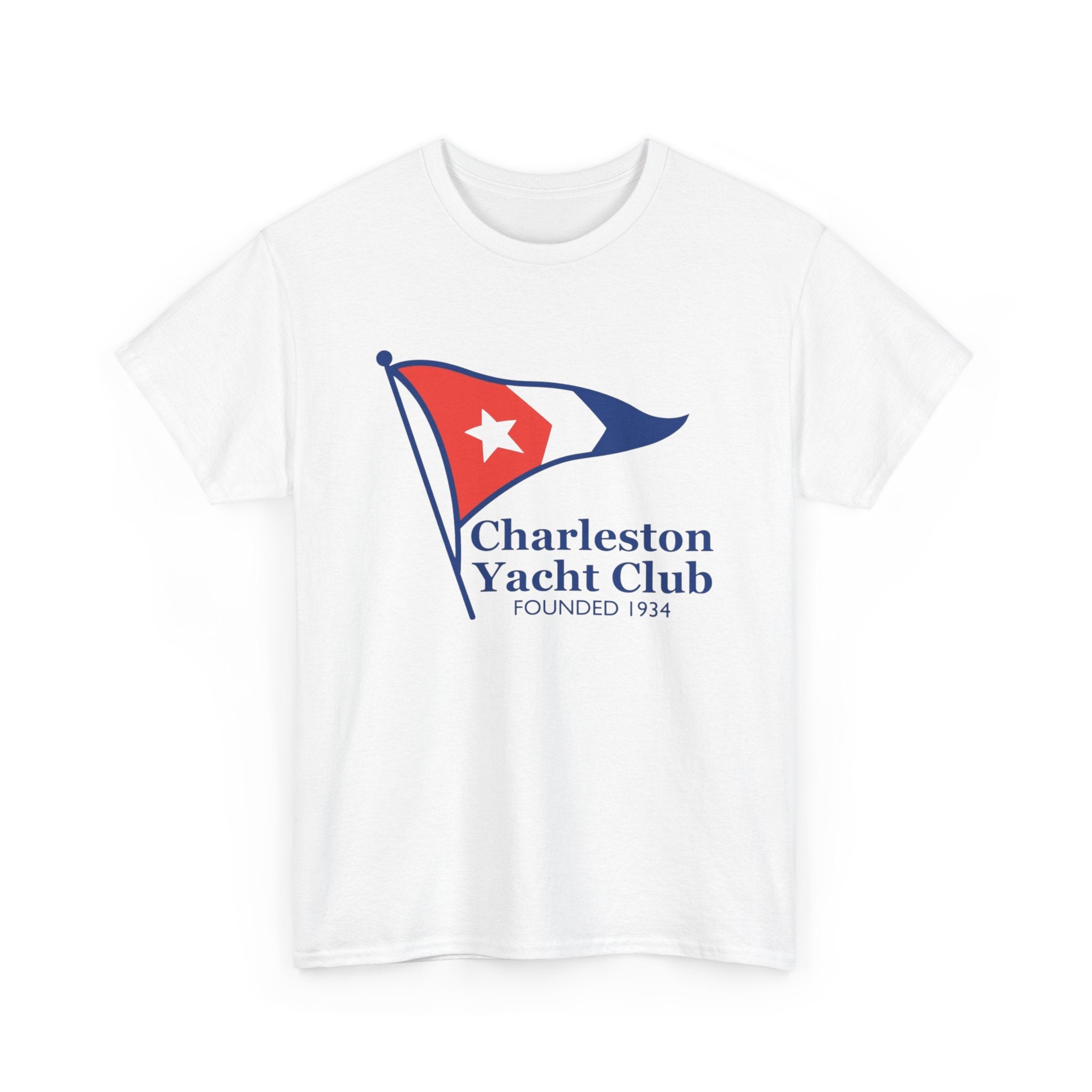 Charleston Yacht Club Flag Tee | Nautical Sailing Logo Shirt