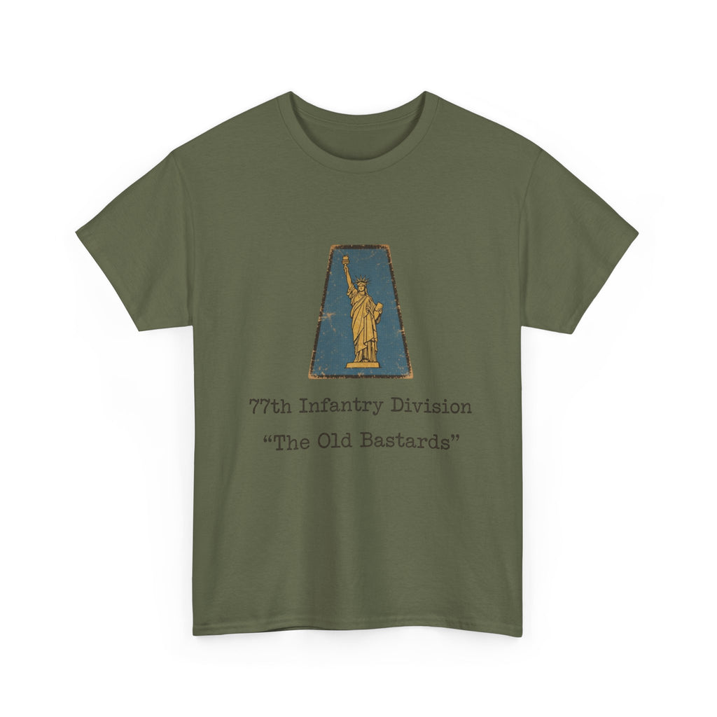WWII WW2 77th Infantry Division "The Old Bastards" T-Shirt | Military Unit Tee