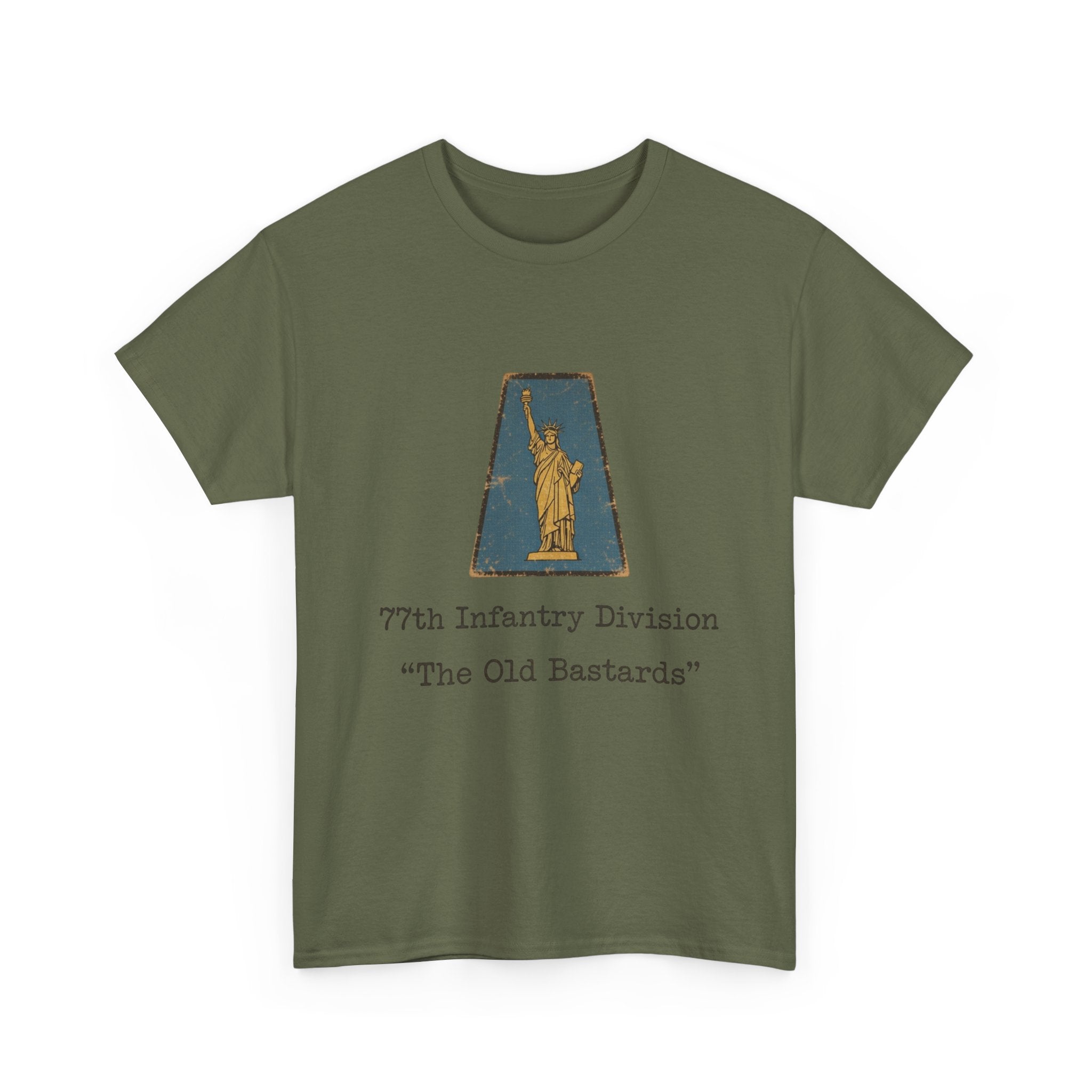 WWII WW2 77th Infantry Division "The Old Bastards" T-Shirt | Military Unit Tee