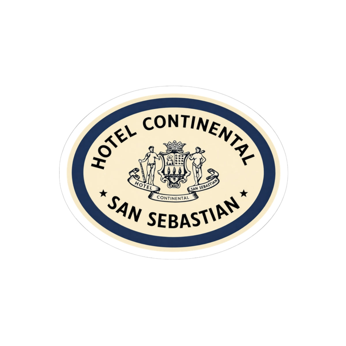 Vintage Travel Hotel Continental Spain Vinyl Sticker