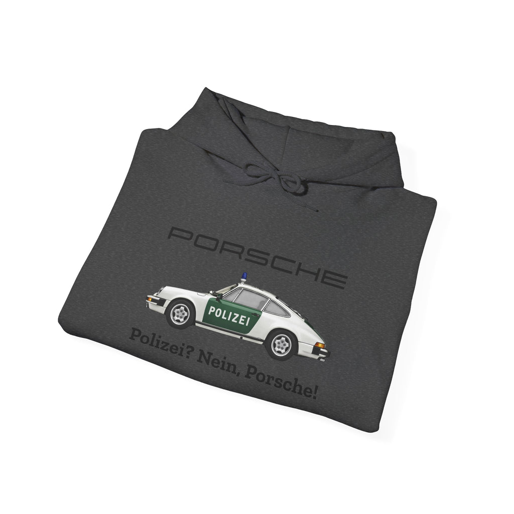 Vintage German Porsche Polizei Vintage Car Hoodie