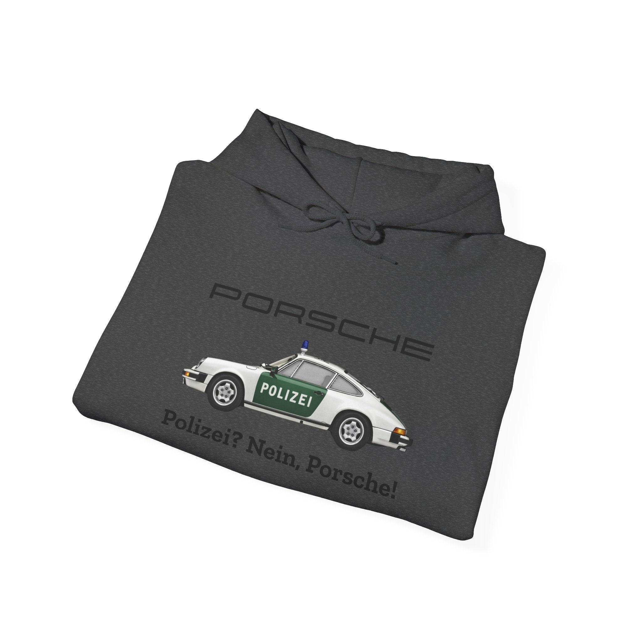 Vintage German Porsche Polizei Vintage Car Hoodie