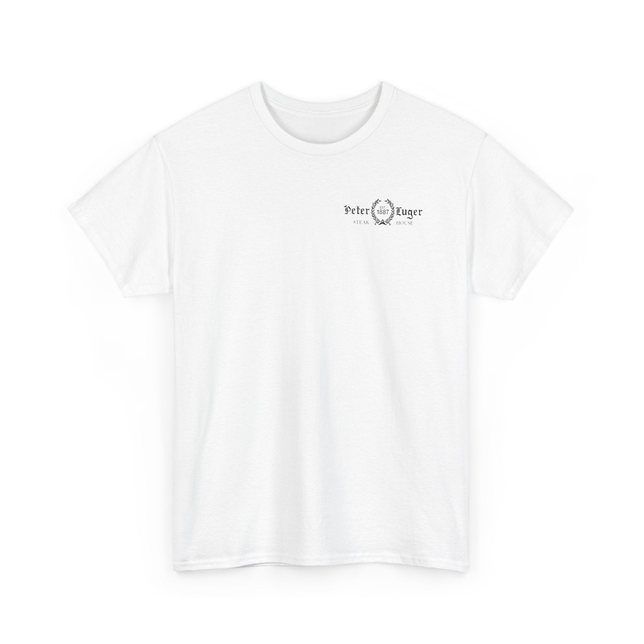 Peter Luger Vintage Butcher Cut Diagram T-Shirt | Porterhouse Steak Cow Diagram