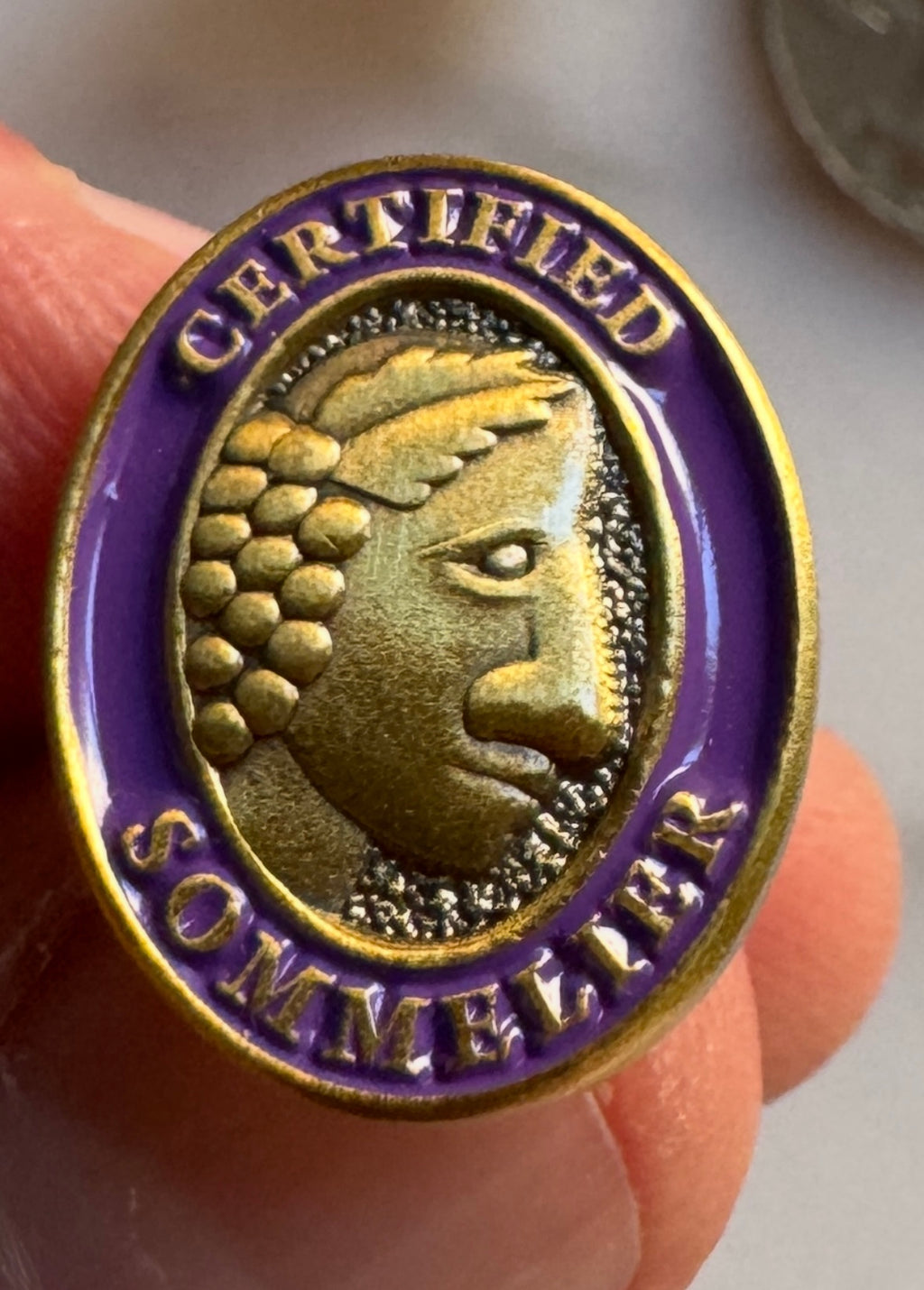 Certified Sommelier Enamel Lapel Pin